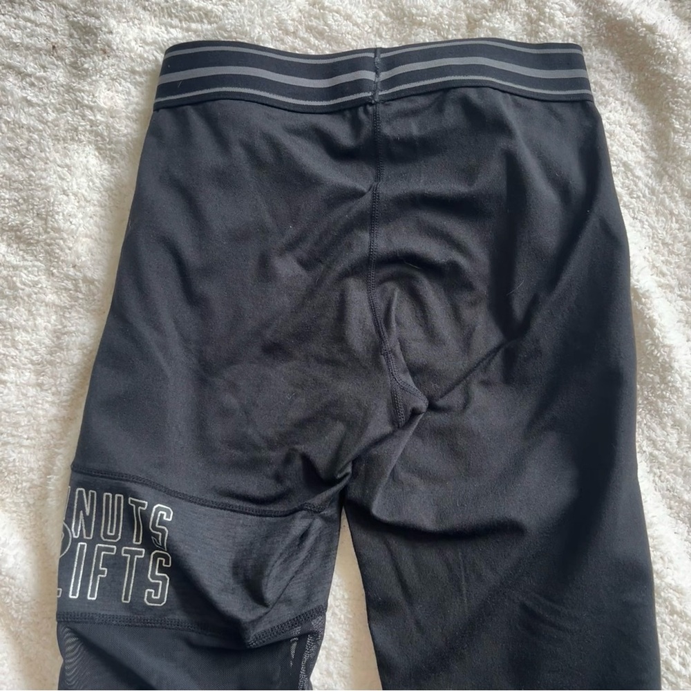 Doughnuts & Deadlifts Women's Black Leggings - Picture 5 of 8